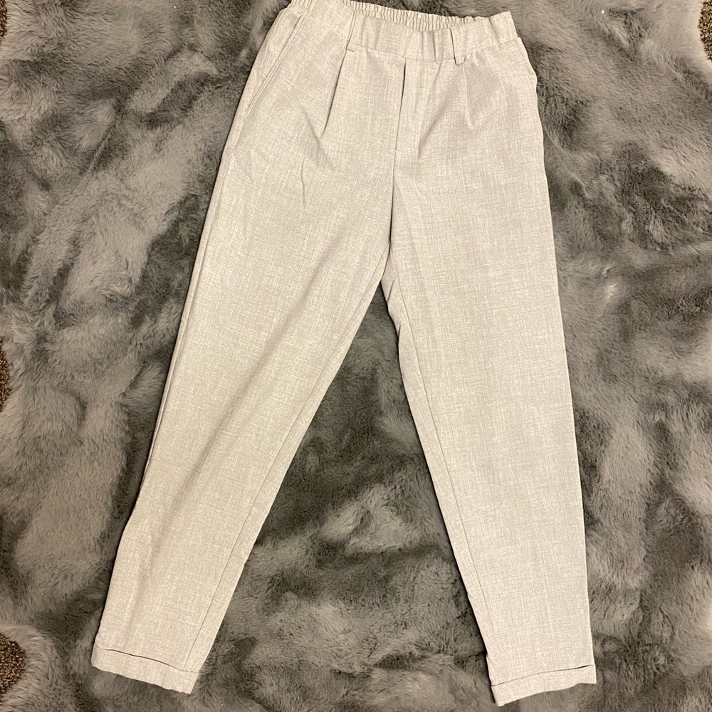 Bershka S size formal gray pants.
